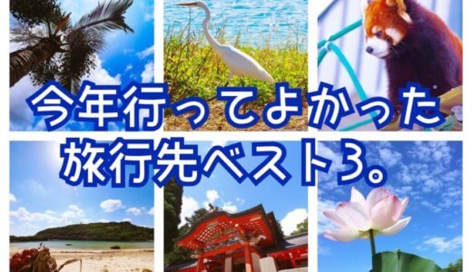 1年で100万旅行に使ったアラサーが、今年行ってよかった場所ベスト3を発表するよ(･∀･)